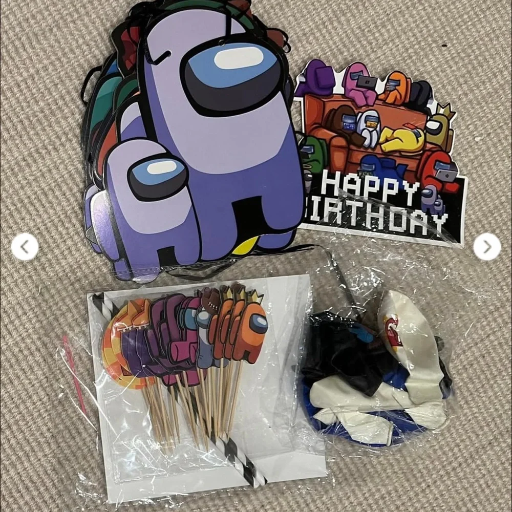 Among Us Birthday Party Banner Set